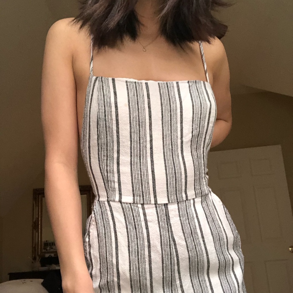 ON HOLD DONT BUY striped jumpsuit